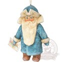 Дед Мороз в синей шубе, елочная игрушка